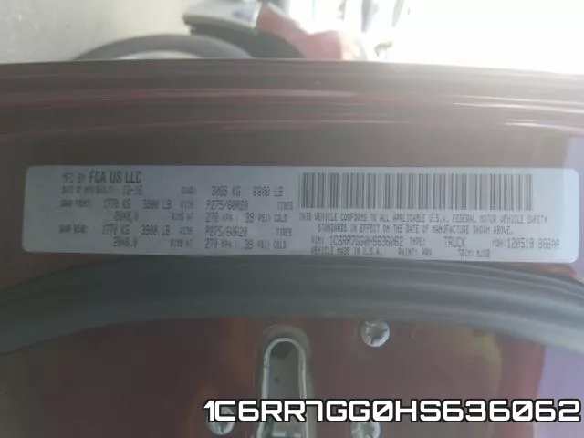 1C6RR7GG0HS636062 фото 2