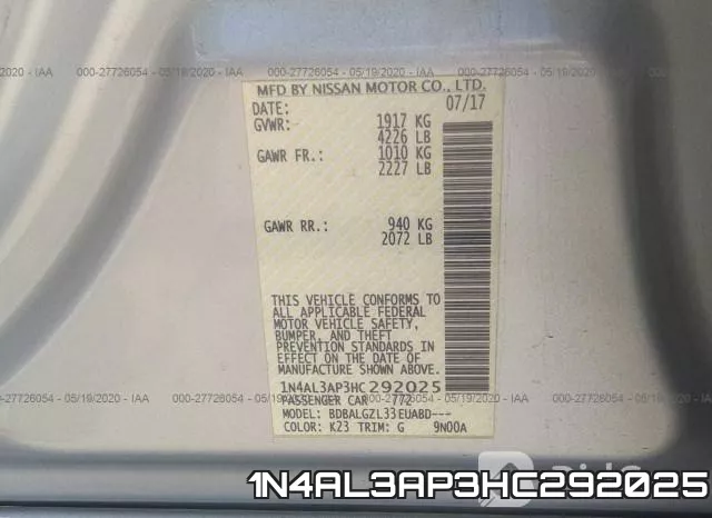 1N4AL3AP3HC292025 фото 10