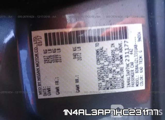 1N4AL3AP7HC231177 фото 10