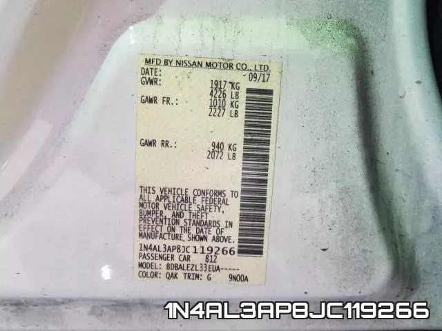 1N4AL3AP8JC119266 фото 2