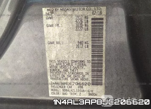 1N4AL3AP8JC206620 фото 10