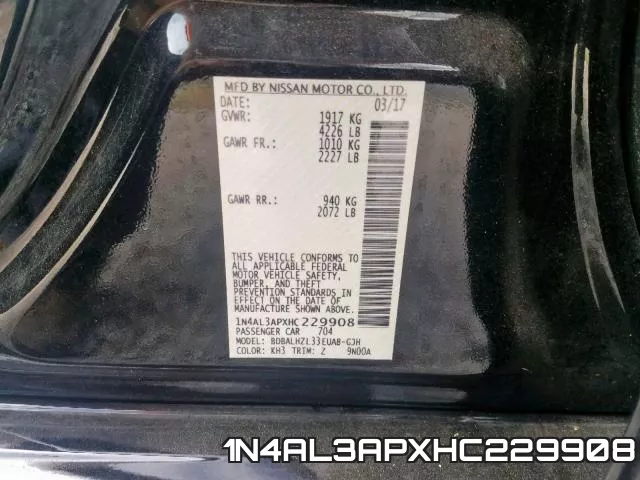 1N4AL3APXHC229908 фото 2