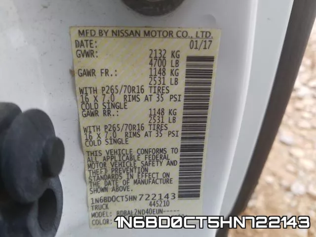 1N6BD0CT5HN722143 фото 2