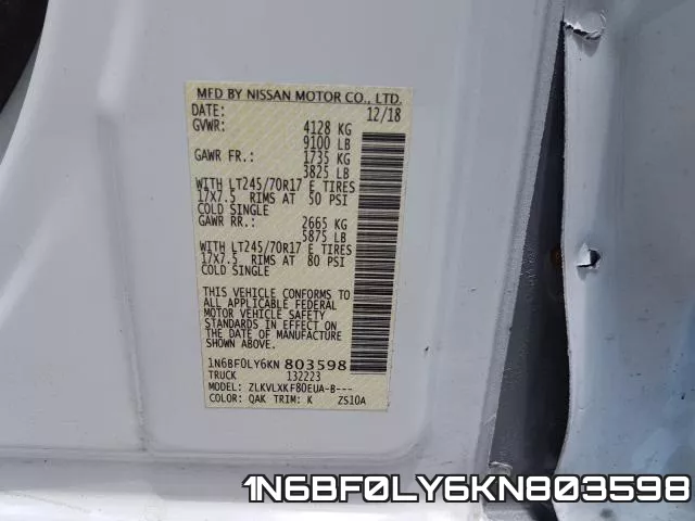 1N6BF0LY6KN803598 фото 2