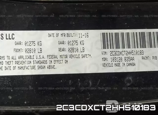 2C3CDXCT2HH510183 фото 10