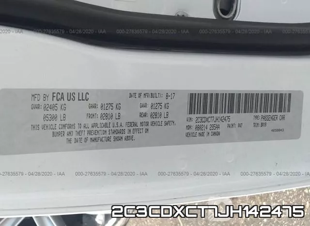 2C3CDXCT7JH142475 фото 10