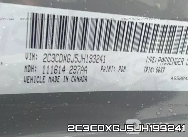 2C3CDXGJ5JH193241 фото 9