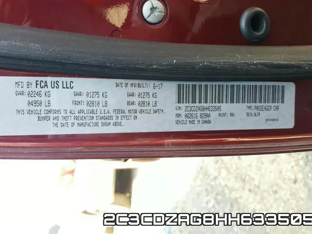 2C3CDZAG8HH633505 фото 2