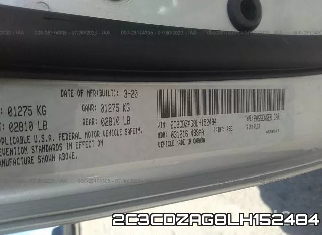 2C3CDZAG8LH152484 фото 10