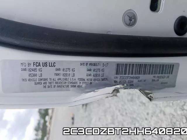 2C3CDZBT2HH640820 фото 2