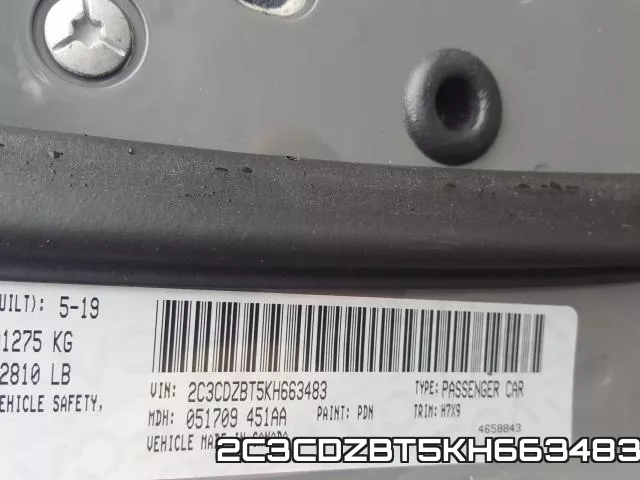 2C3CDZBT5KH663483 фото 2