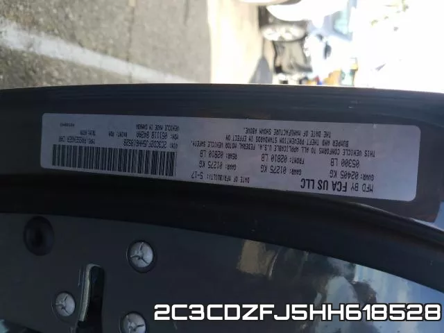 2C3CDZFJ5HH618528 фото 2