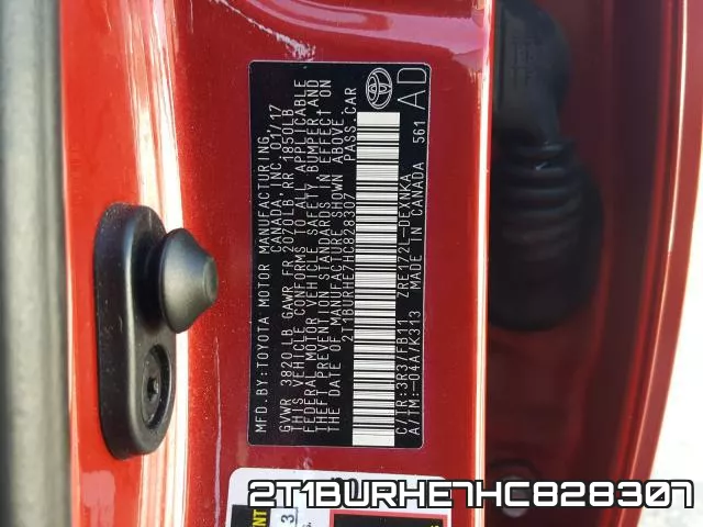 2T1BURHE7HC828307 фото 2