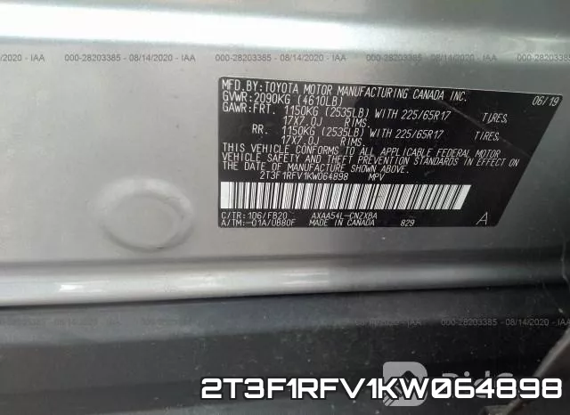 2T3F1RFV1KW064898 фото 10
