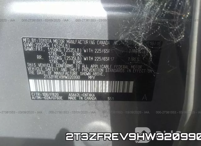 2T3ZFREV9HW320990 фото 10