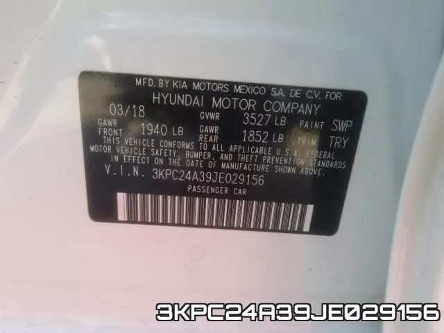3KPC24A39JE029156 фото 2