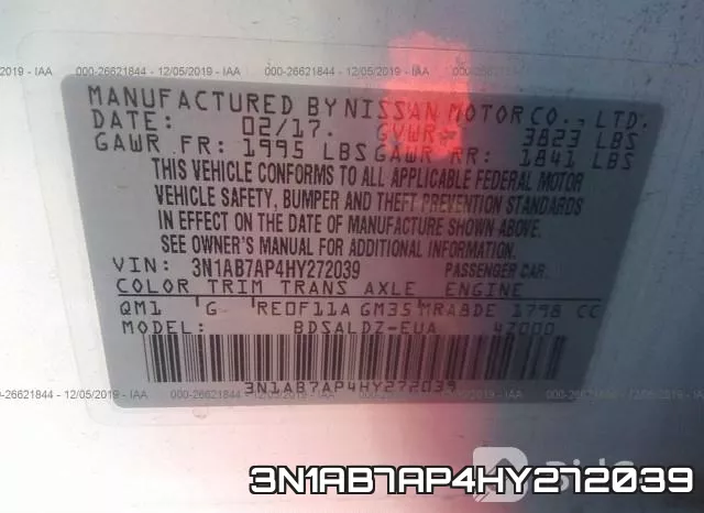 3N1AB7AP4HY272039 фото 10