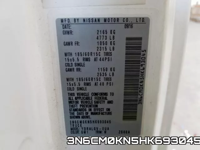 3N6CM0KN5HK693045 фото 2