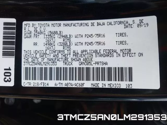 3TMCZ5AN0LM291353 фото 2