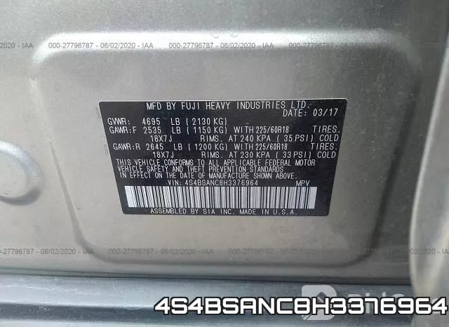 4S4BSANC8H3376964 фото 10