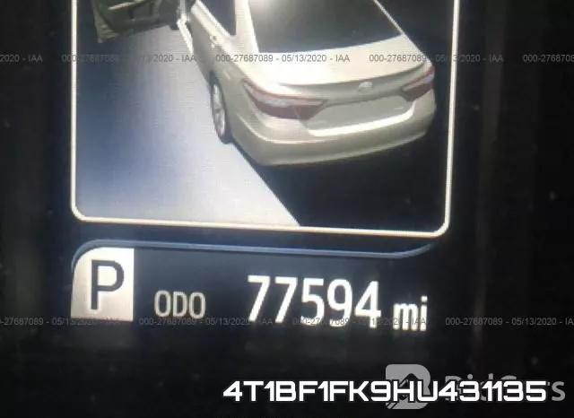 4T1BF1FK9HU431135 фото 8