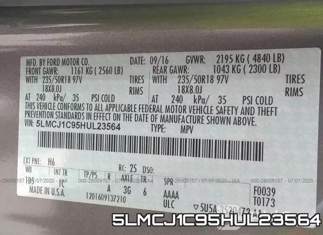 5LMCJ1C95HUL23564 фото 10