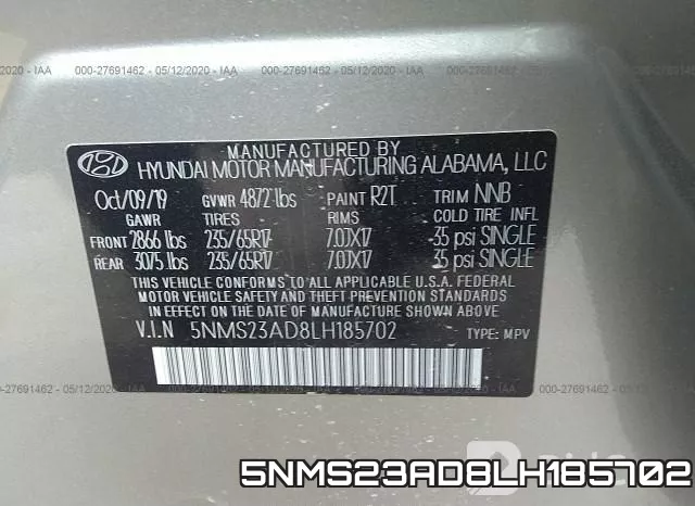5NMS23AD8LH185702 фото 9