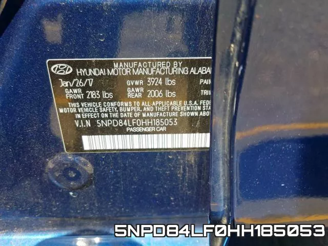 5NPD84LF0HH185053 фото 2