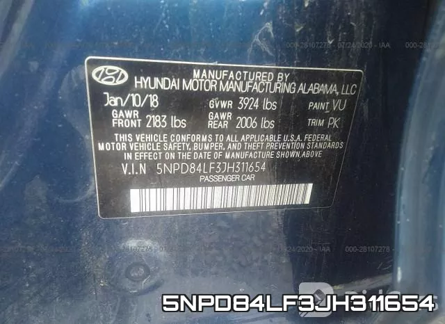 5NPD84LF3JH311654 фото 10