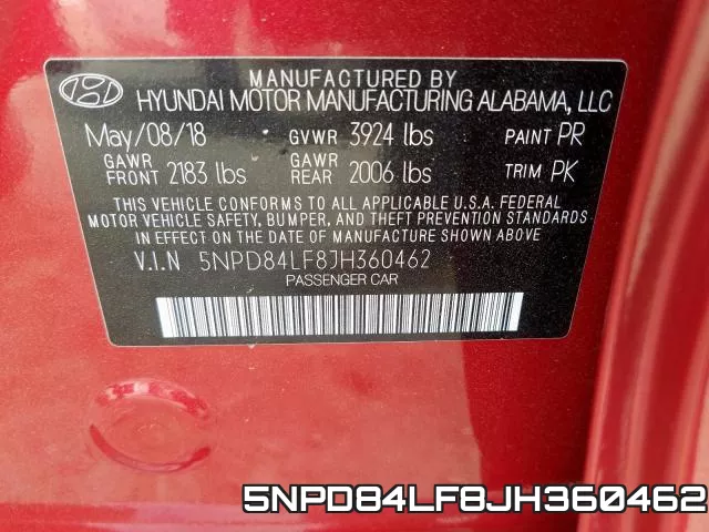 5NPD84LF8JH360462 фото 2
