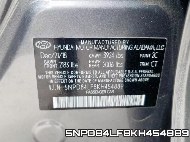 5NPD84LF8KH454889 фото 2