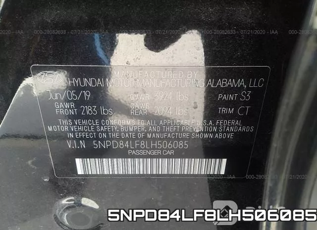 5NPD84LF8LH506085 фото 10