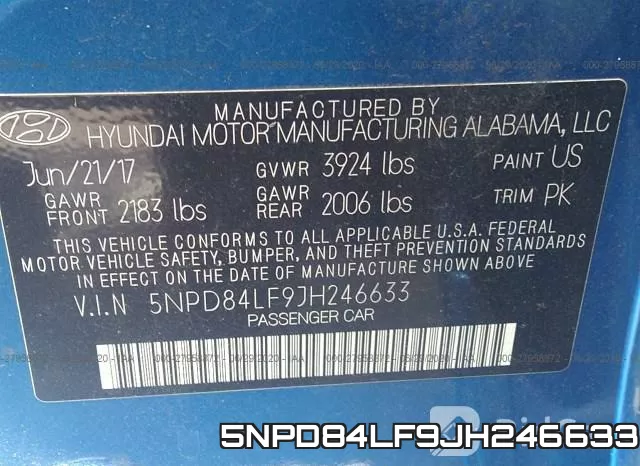 5NPD84LF9JH246633 фото 10