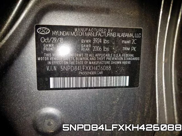 5NPD84LFXKH426088 фото 2
