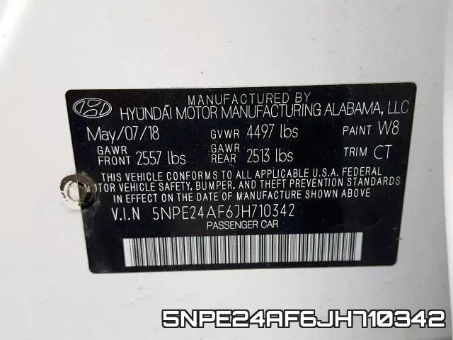 5NPE24AF6JH710342 фото 2