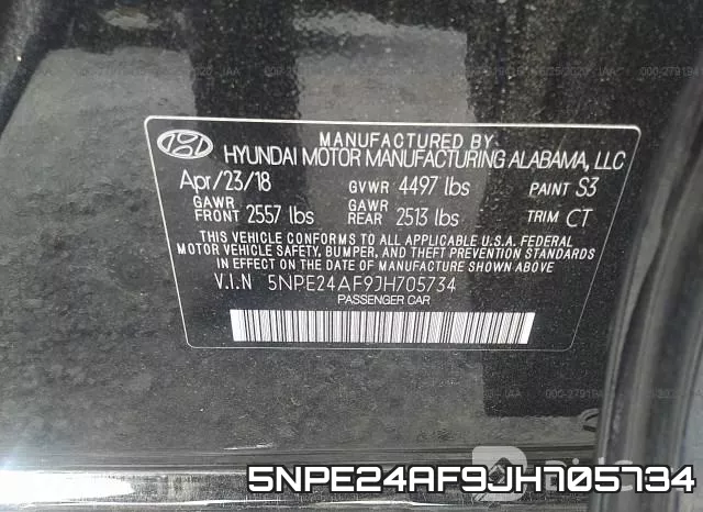 5NPE24AF9JH705734 фото 10