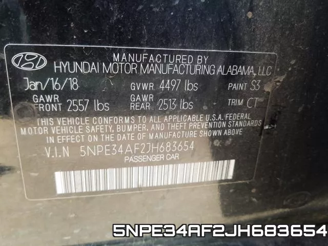 5NPE34AF2JH683654 фото 2