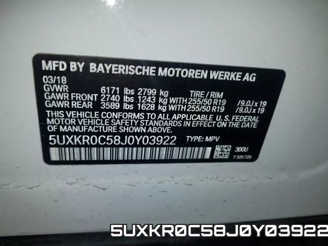 5UXKR0C58J0Y03922 фото 2