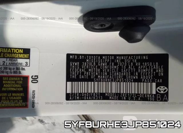 5YFBURHE3JP851024 фото 10