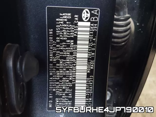 5YFBURHE4JP790010 фото 2