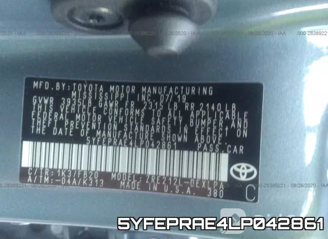 5YFEPRAE4LP042861 фото 10