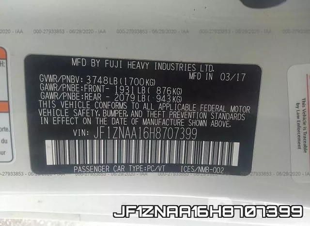 JF1ZNAA16H8707399 фото 10