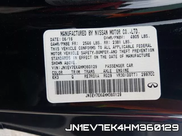 JN1EV7EK4HM360129 фото 2
