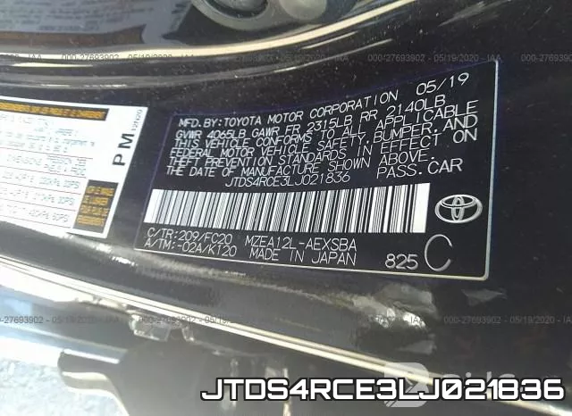 JTDS4RCE3LJ021836 фото 10