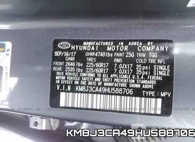 KM8J3CA49HU588706 фото 10