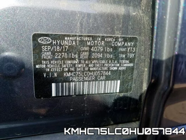 KMHC75LC0HU057844 фото 2
