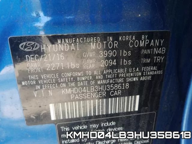 KMHD04LB3HU358618 фото 2
