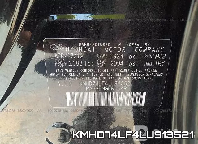 KMHD74LF4LU913521 фото 10