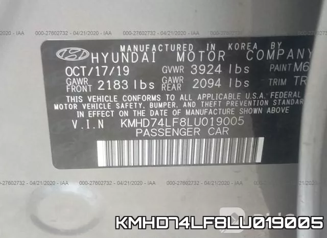 KMHD74LF8LU019005 фото 10