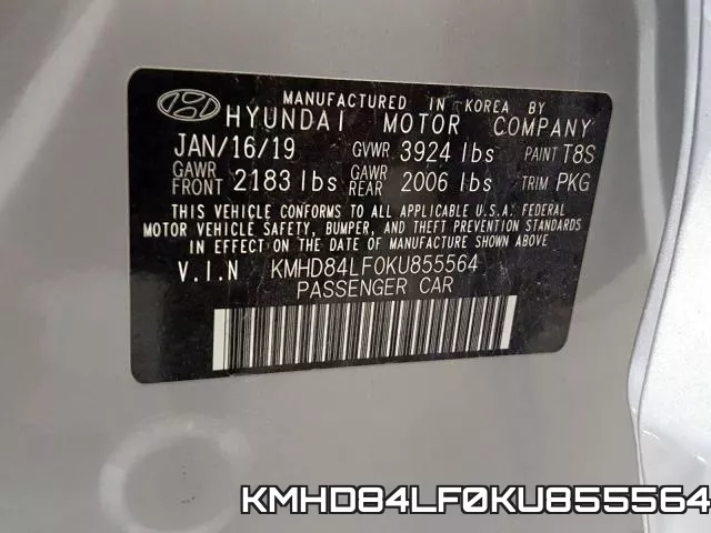 KMHD84LF0KU855564 фото 2
